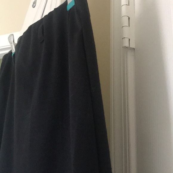 BLACK HIGH WAIST SLIP ON PENCIL SKIRT - Picture 4 of 5